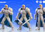 create stylized 3d game character models with rigging